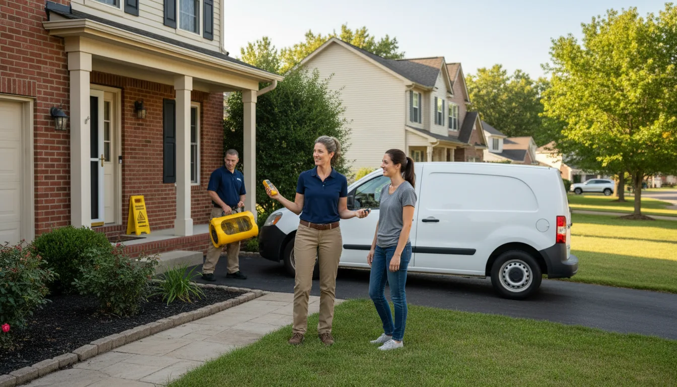 Residential water damage restoration in Powell, WY